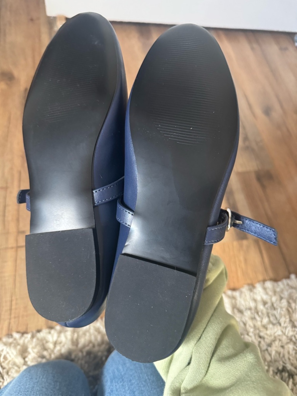 NEW Gap Navy One Strap Mary Jane Ballet Flats - Picture 2 of 4